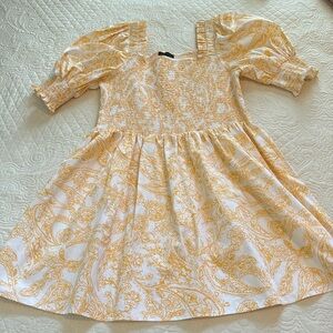 1 State Revolve Puff Sleeve Cotton Prairie Dress